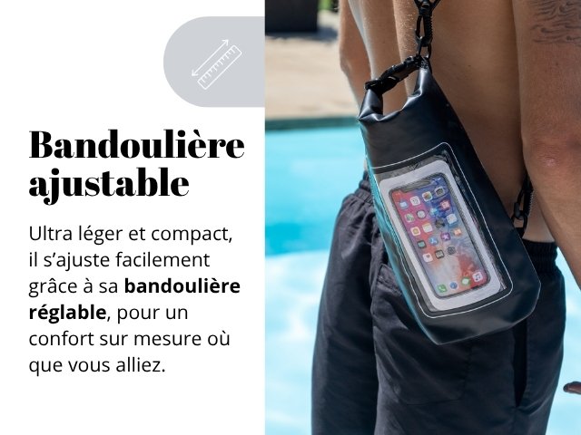 Sac multifonction bandouillère ajustable