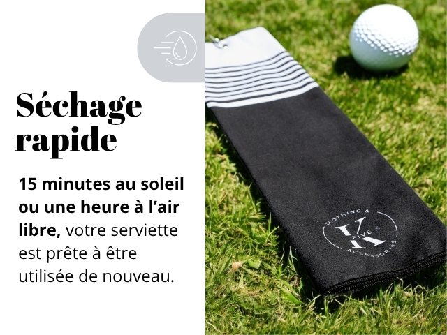 Serviette de golf séchage rapide