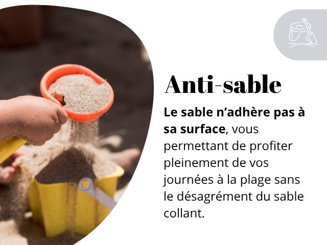 Serviette de plage anti-sable