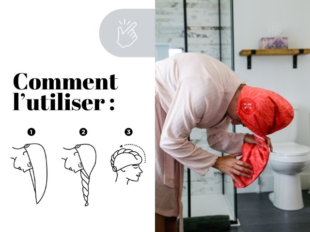Mobile serviette cheveux comment utiliser