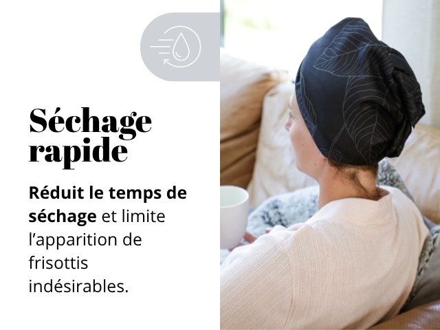 Mobile serviette cheveux séchage rapide