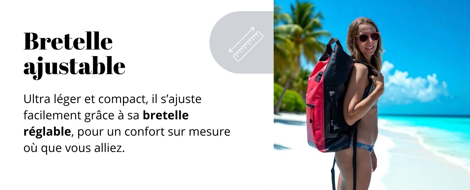 Sac à dos bretelle ajustable