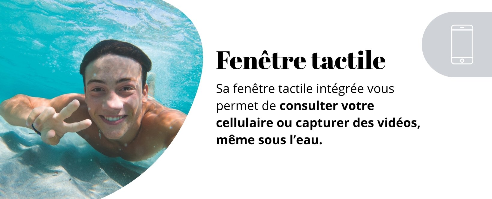Sac bandouillère - Fenêtre tactile