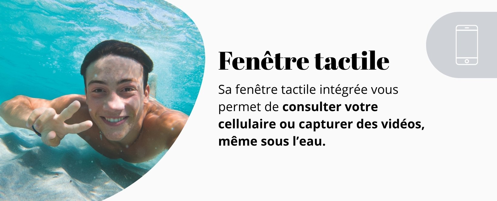 Sac multifonction fenêtre tactil