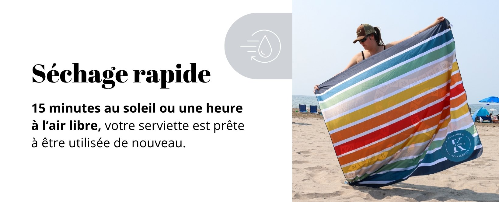 Serviette XXL - Séchage rapide