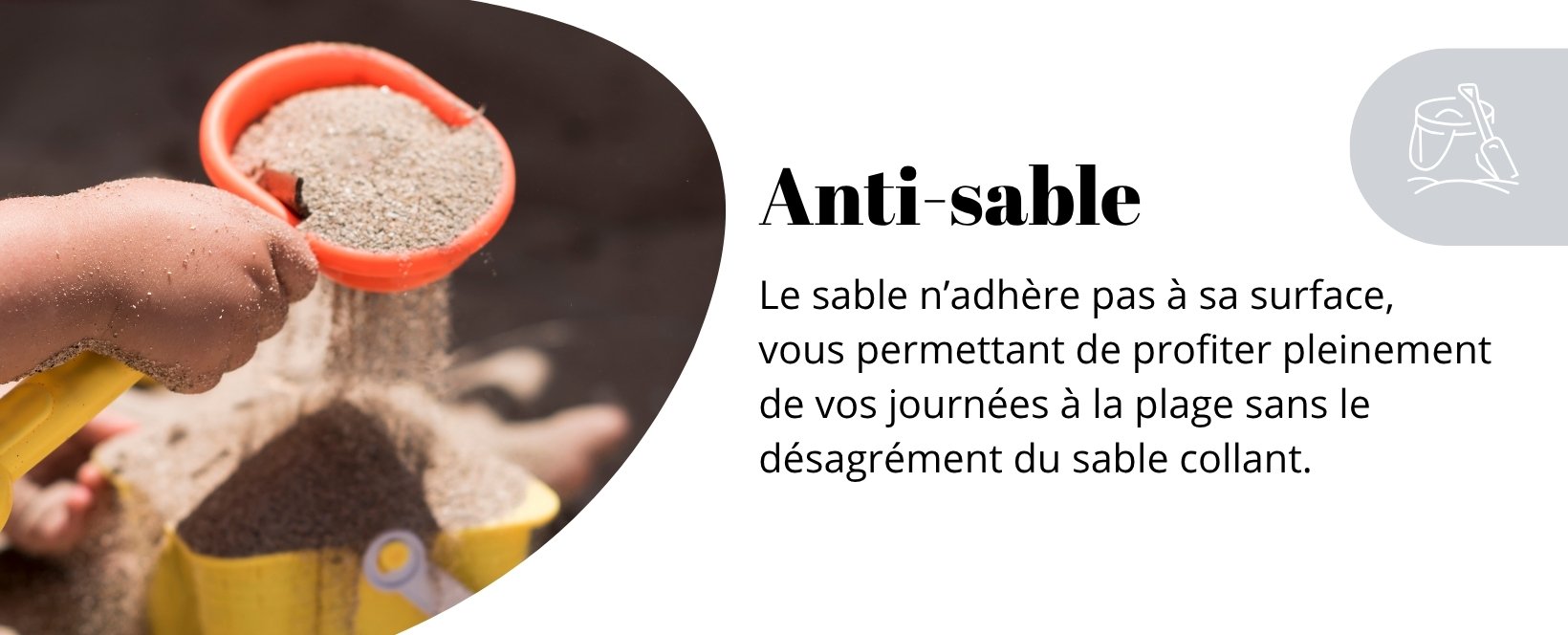 Serviette de plage anti-sable