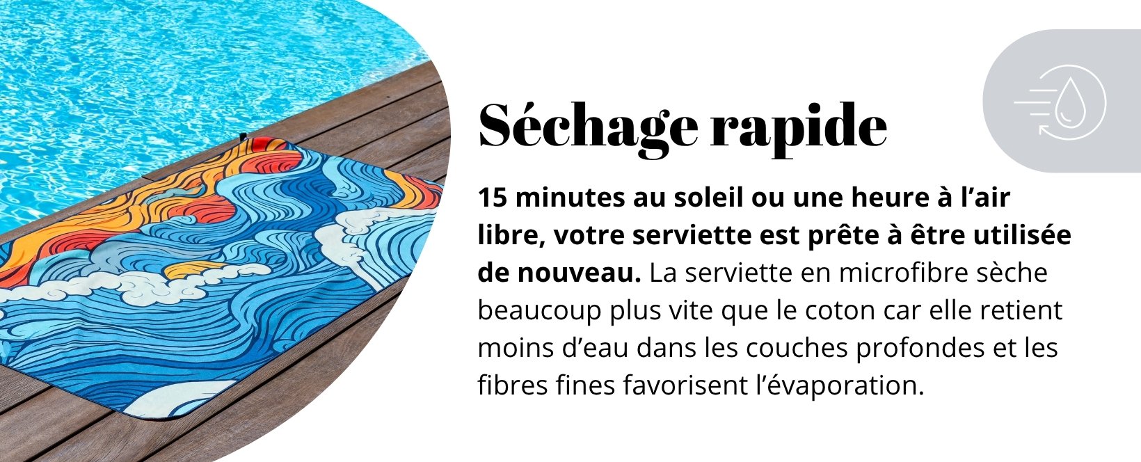 serviette de plage séchage rapide