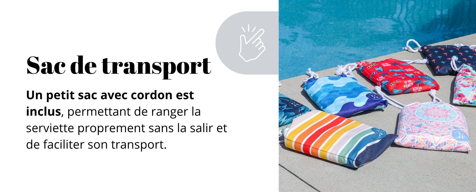 Serviette XXL - Sac de transport