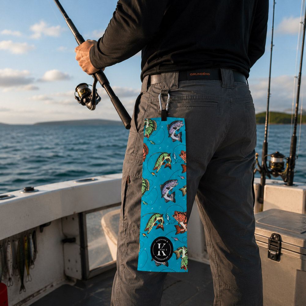 serviette-peche-aventure-peche serviette de poisson - Aventure du jour