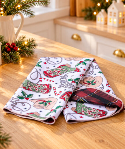 Linge à vaisselle - Noël country