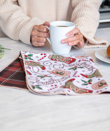 Linge à vaisselle - Noël country